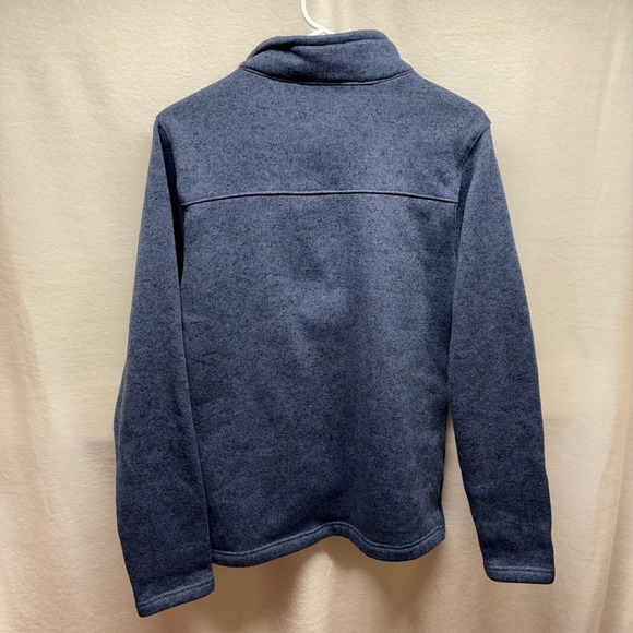 Columbia Mens Fleece Pullover‎ Small Blue 1/4 Zip Long Sleeve Mock Neck - Picture 6 of 7